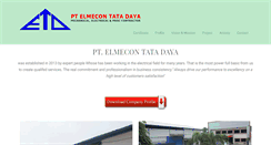 Desktop Screenshot of elmecon-tata-daya.com